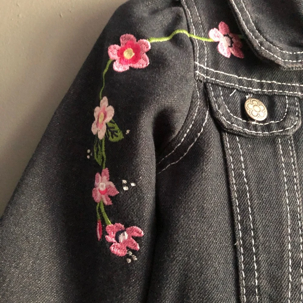 Nanette Lepore Kids Embroidered Jean Jacket